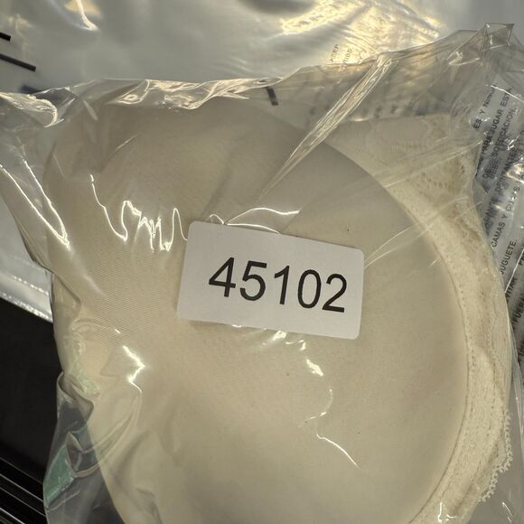 Torrid Bralette Bra Women 42DD White Push Up Underwired Opaque Floral Lace - Picture 5 of 5